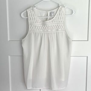 White Tank Top Blouse
